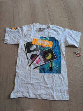 Vintage 1990s Penn Tennis Graphic T-Shirt Single Stitch Deadstock S